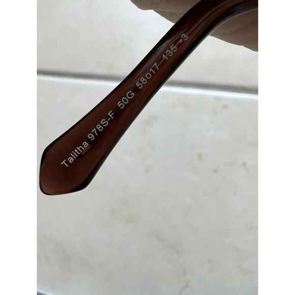 Roberto Cavalli Talitha 978S-F 978/SF 50G Brown/Gold Glitter Sunglasses 58mm main image 5